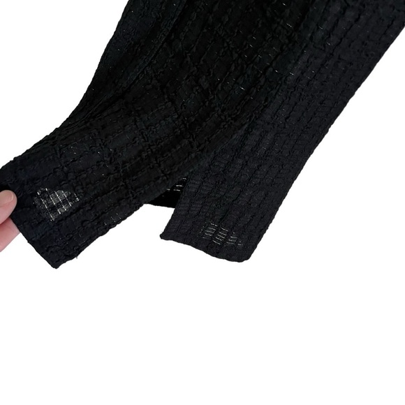 ASTR THE LABEL Zoe Black Textured Pull-On Flare Pants - Picture 6 of 12